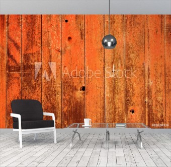 Picture of Red Painted Wood Background